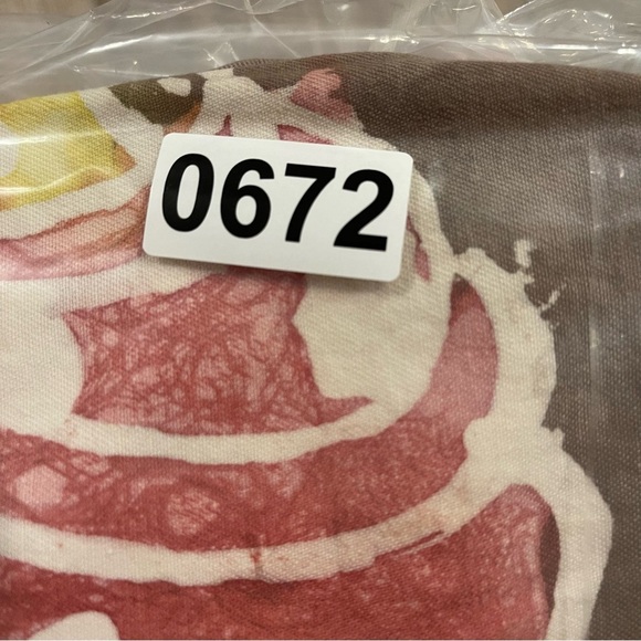 Hand Painted Apron No Food For Lazy Man Tie Dye Ghana Grunge Chef Artsy - Picture 7 of 7